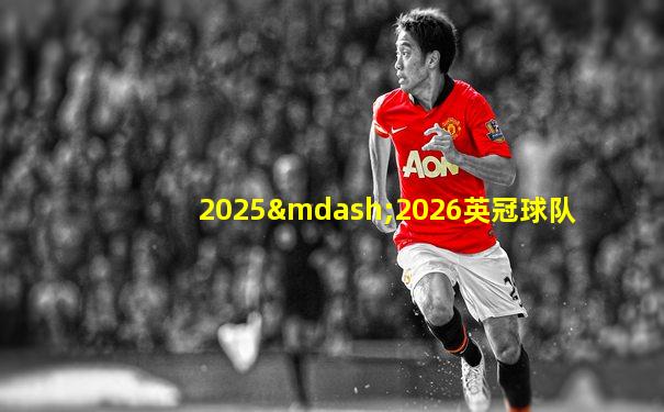 2025—2026英冠球队