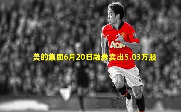 美的集团6月20日融券卖出5.03万股